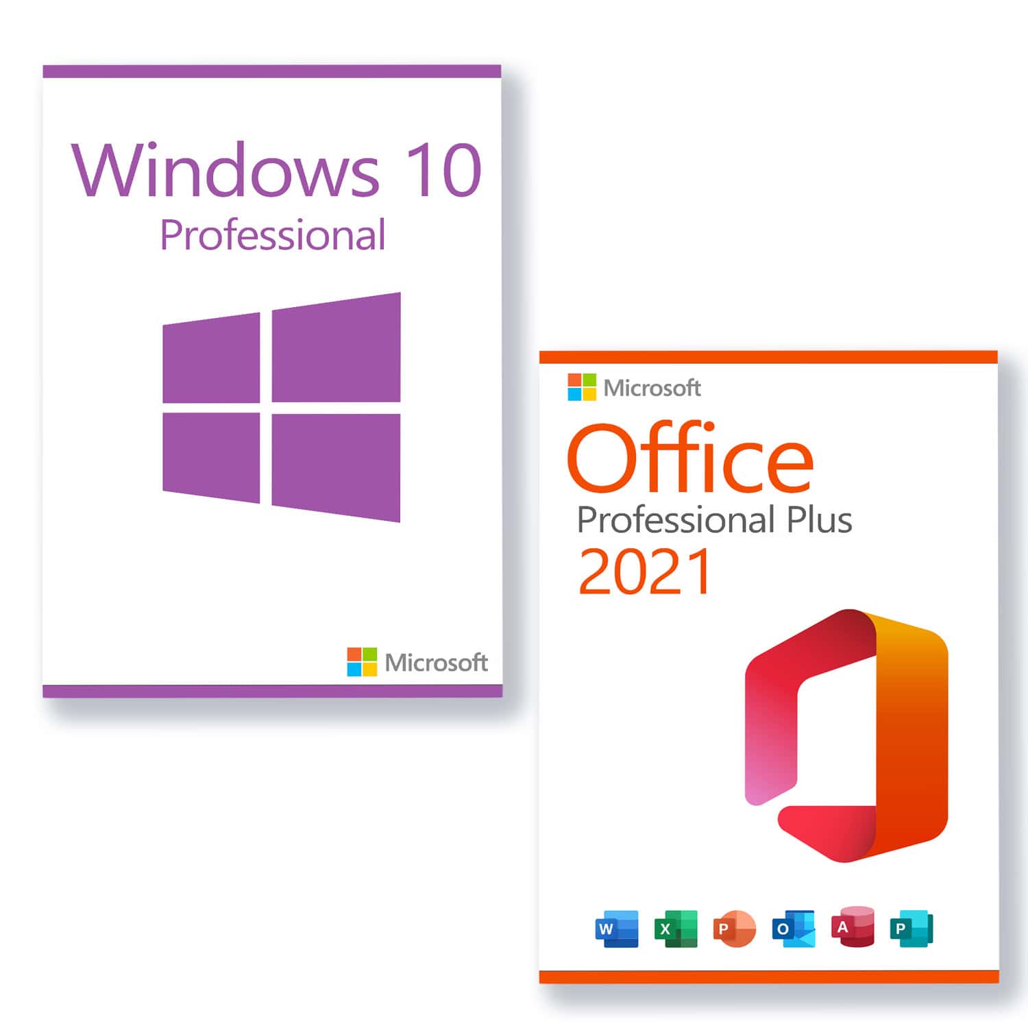 Microsoft Windows 10 Professional + Microsoft Office 2021 Professional Plus License for 3 devices