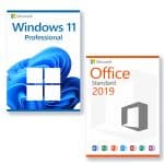 Microsoft Windows 11 Professional + Microsoft Office 2019 Standard license for 3 devices