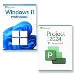 Microsoft Windows 11 Professional + Microsoft Project 2024 Professional license for 3 devices